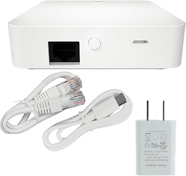 Tuya ZigBee 3.0 Wired Gateway,Hub Wired Bridge,Compatible with Alexa/Google Assistant, Work with Smart Life APP Device PIR Motion Detector Door Sensor Touch Wall Light Switch GC-ZTY02W