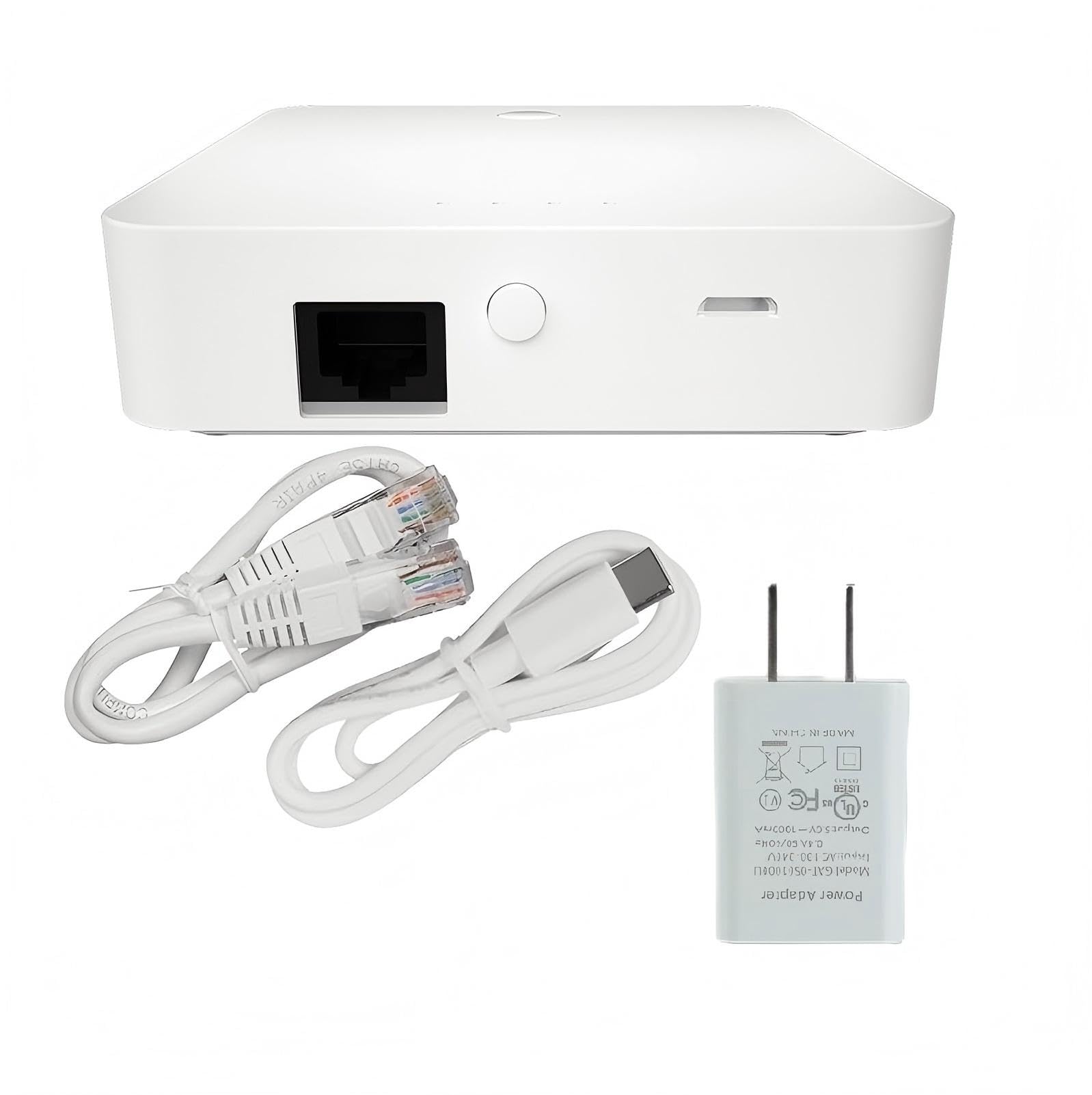 Tuya ZigBee 3.0 Wired Gateway, Smart Home Hub Wired Bridge, compatibile con Alexa/Google Assistant, funziona con Smart Life APP Tuya ZigBee Smart Device, bianco