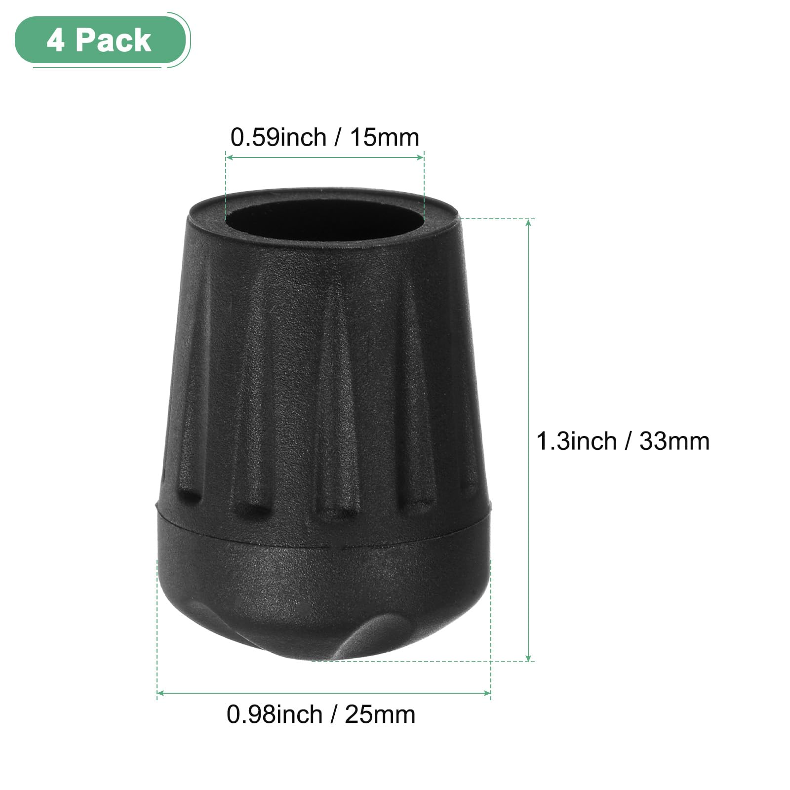 M METERXITY 4-Pack Anti-Slip Camping Chair Foot - Image 3