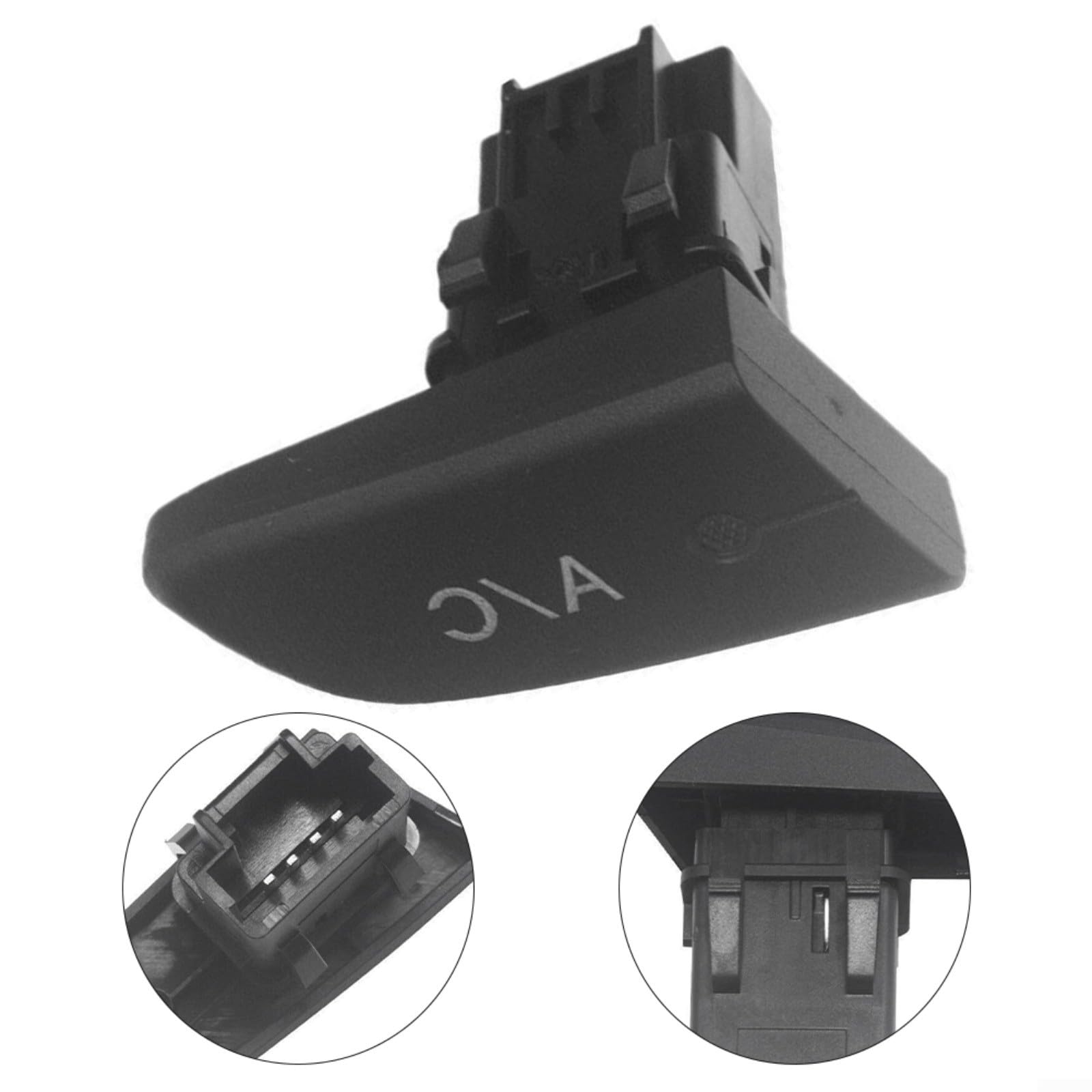 Manopola interruttore CA 6554.KX tappo pulsante aria condizionata per Toyota Aygo C1 2005 – 2014 nero ABS di ricambio