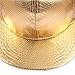 Eigso Unisex Gold Metallic Cap for Men Women Hip Hop Snapback Flat Brim Baseball Hats for Man Woman Adjustable