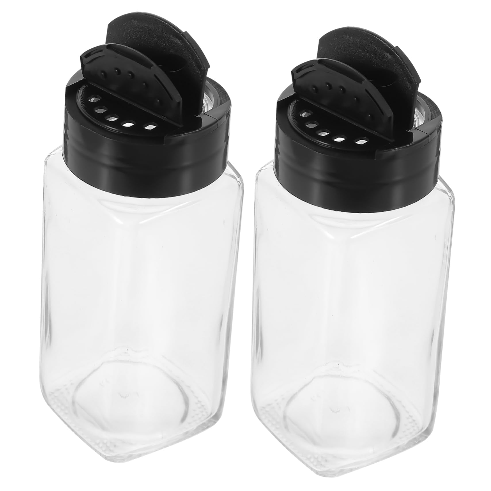 Amazon | ZUNOXAZ ガラス製の調味料入れ 120ml 2個セット 蓋付き調味料