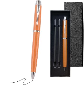 Ballpoint Pen with 2 Refills & Box Lightweight Metal Nice Pens Set