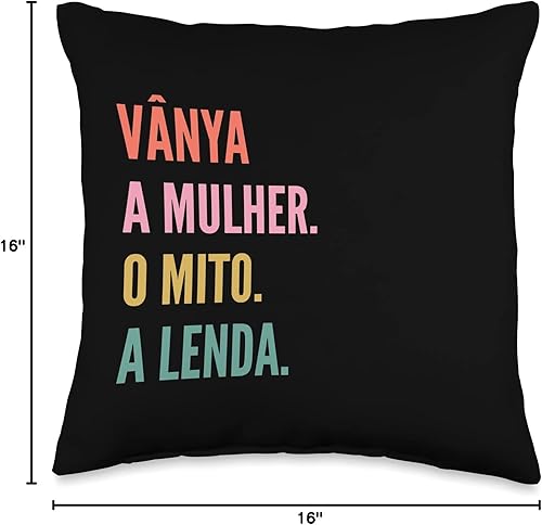 Vista 4 de Funny Portuguese First Name Design - Vânya Throw Pillow