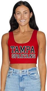 Lojobands Women's College Gameday Outfit Tank Top Tailgate Crop Top One Size Fits Most