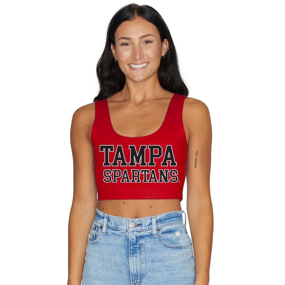 Lojobands Women's College Gameday Outfit Tank Top Tailgate Crop Top One Size Fits Most