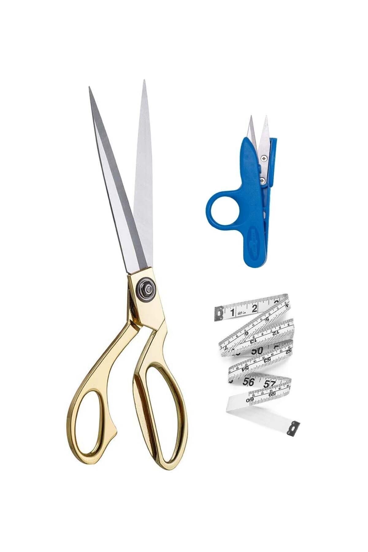 İşkur Makina Profesyonel Metal Terzi Makası Altın Renkli Büyük Boy 26 cm