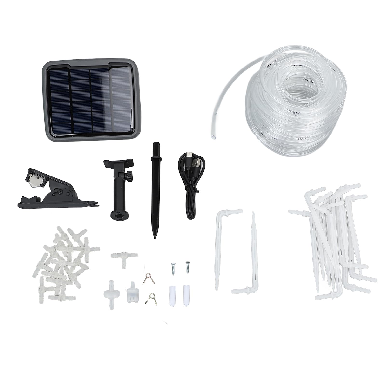 FLEXMAN Irrigazione Automatica Solare, di Kit di Irrigazione a Goccia Automatico Solare Universale con Funzione Timer, di Irrigazione Automatica per Serre, Orti (Versione normale)