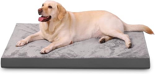 Cama reversible para perros grandes y medianos, cama ortopédica para perros. Cama lavable de felpa para mascotas con funda extraíble (35 pulgadas de