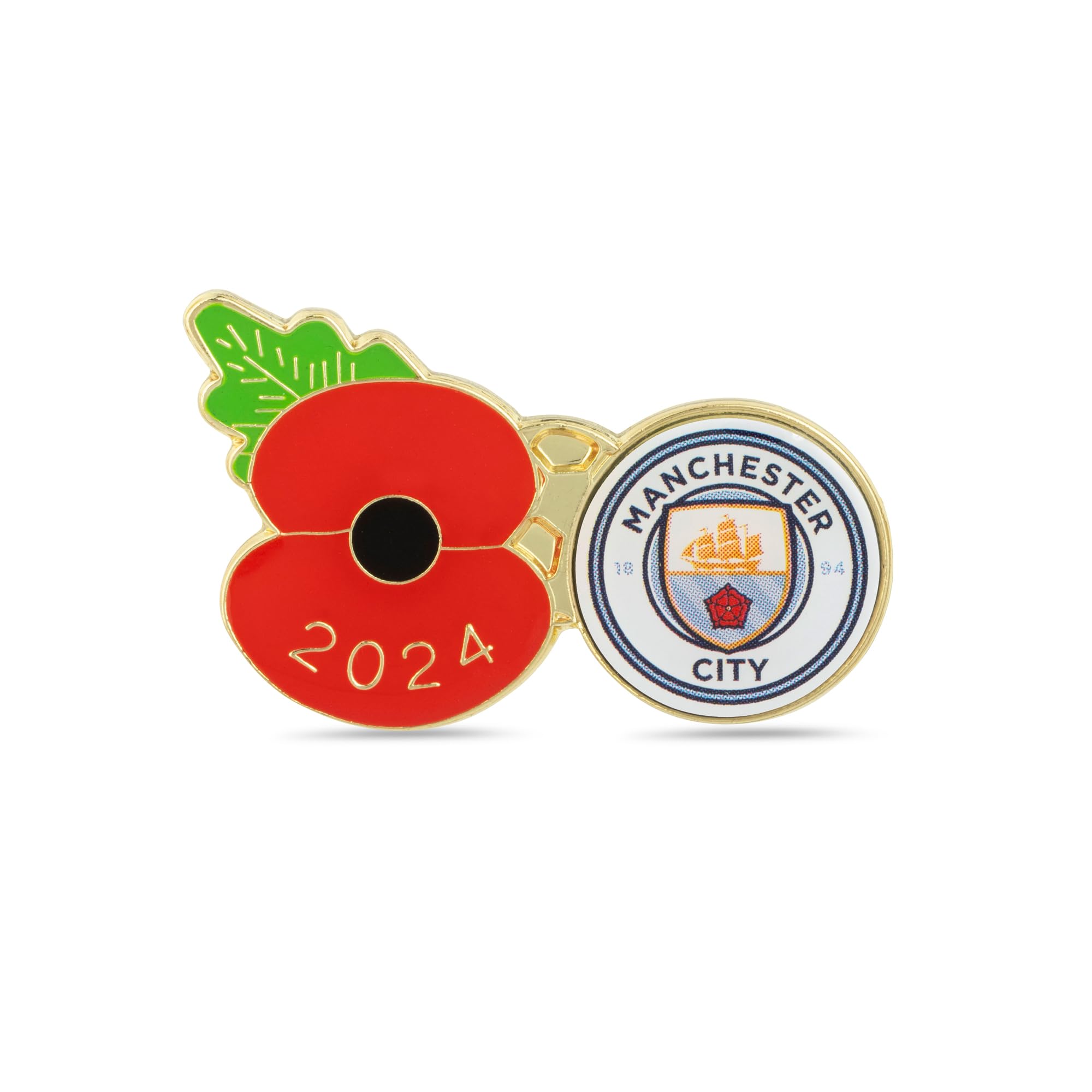 The Royal British LegionManchester City Poppy Football Pin 2024