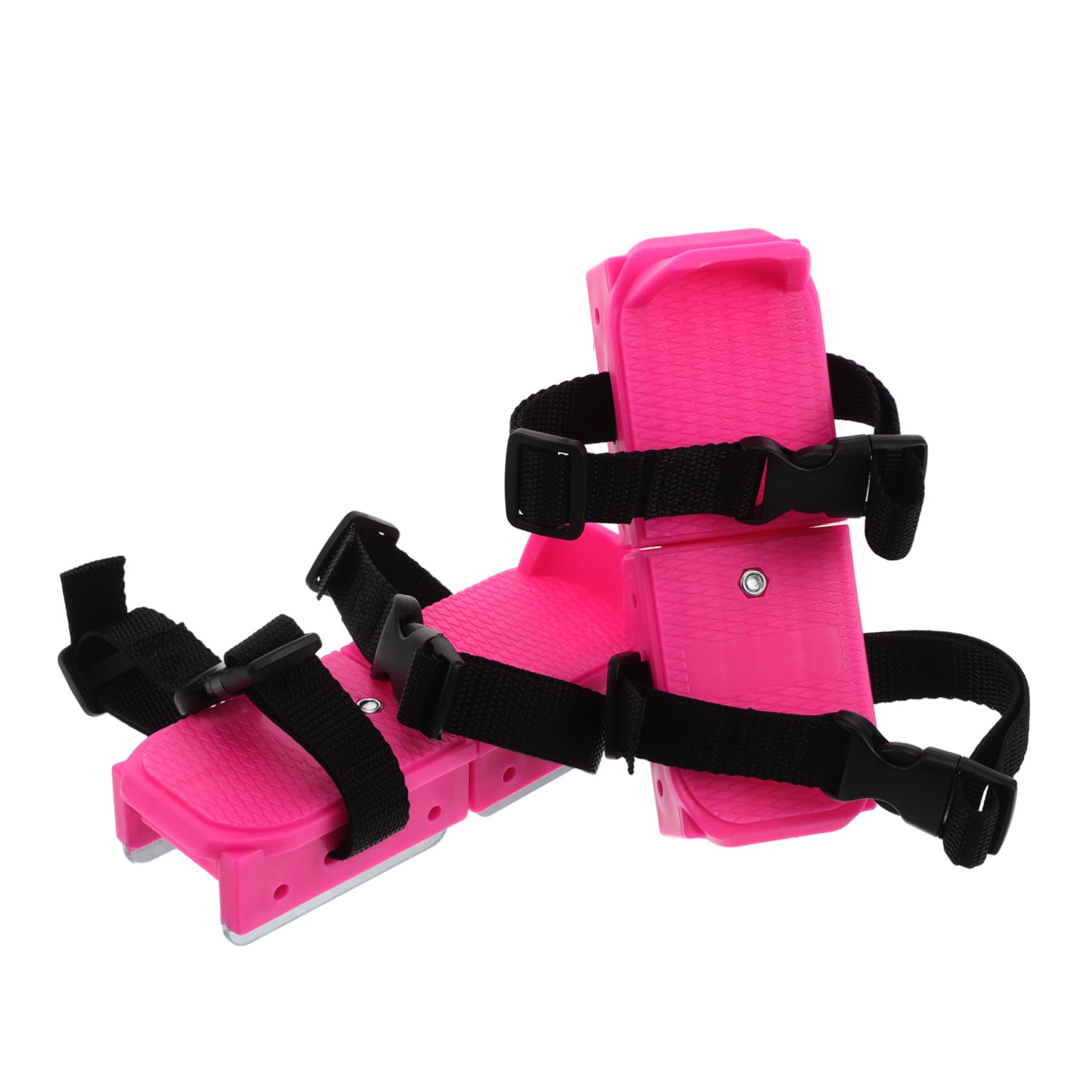 Hemobllo Pattini da Ghiaccio Regolabili per Ragazzi Rosa, Design Facile Sicurezza Migliorata, Materiali Pp e Metallo, per Sport Invernali e Sci