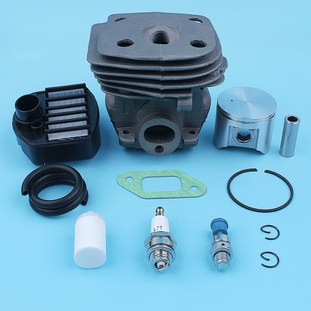 Kit de línea de gas con filtro de combustible y aire de pistón cilíndrico for motosierra J-on-se-r-ed CS 2159 CS 2156 CS2159 CS2156 EPA, puerto de gran cilindro de 47mm Accesorios para herramientas el