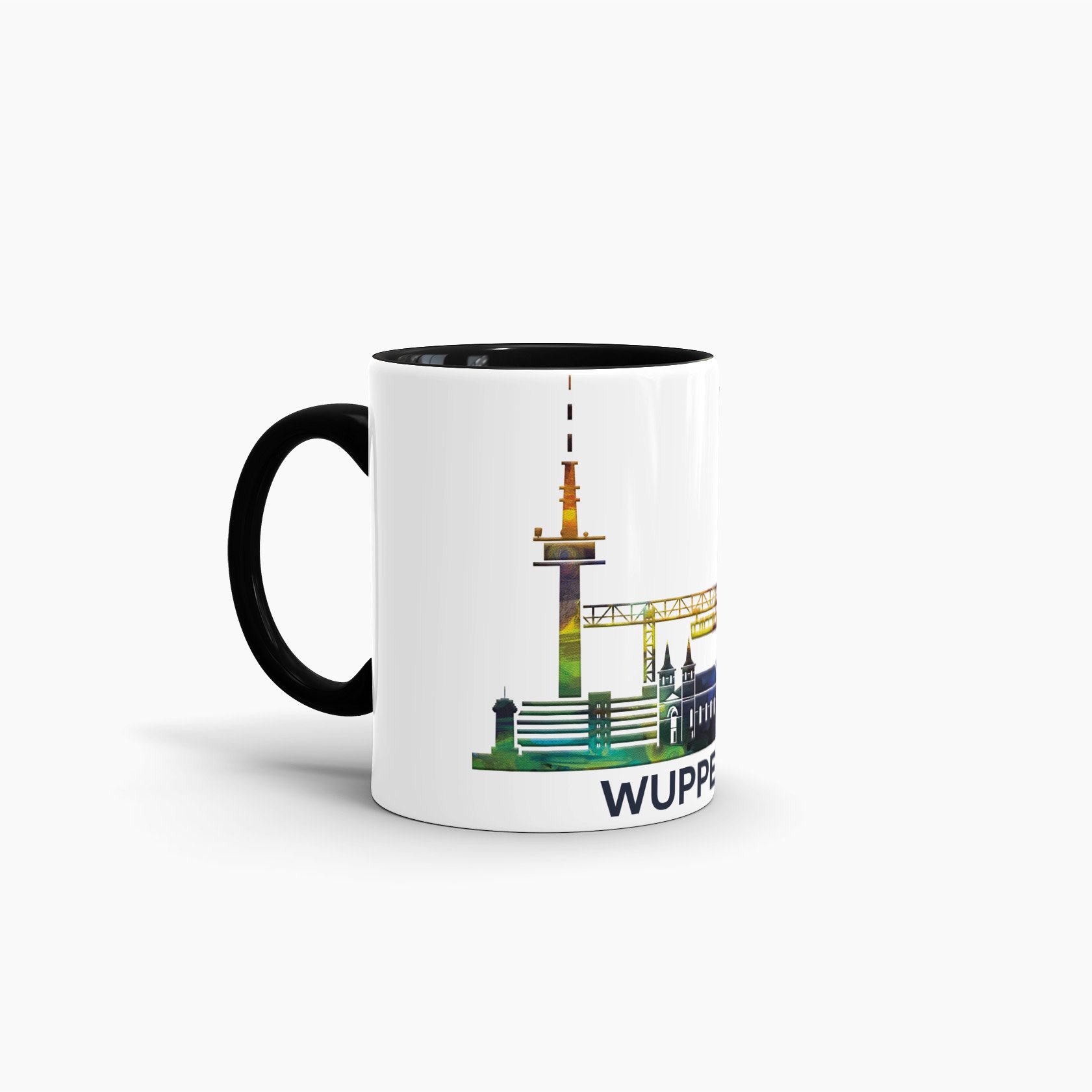 Wuppertal Tasse Mit Skyline – Keramik, Weiß, Spülmaschinenfest, 300–500 Ml, Made In Germany