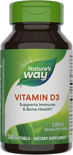 Nature's Way, D3 2000 IU, vitaminas, 15604, 1, 1