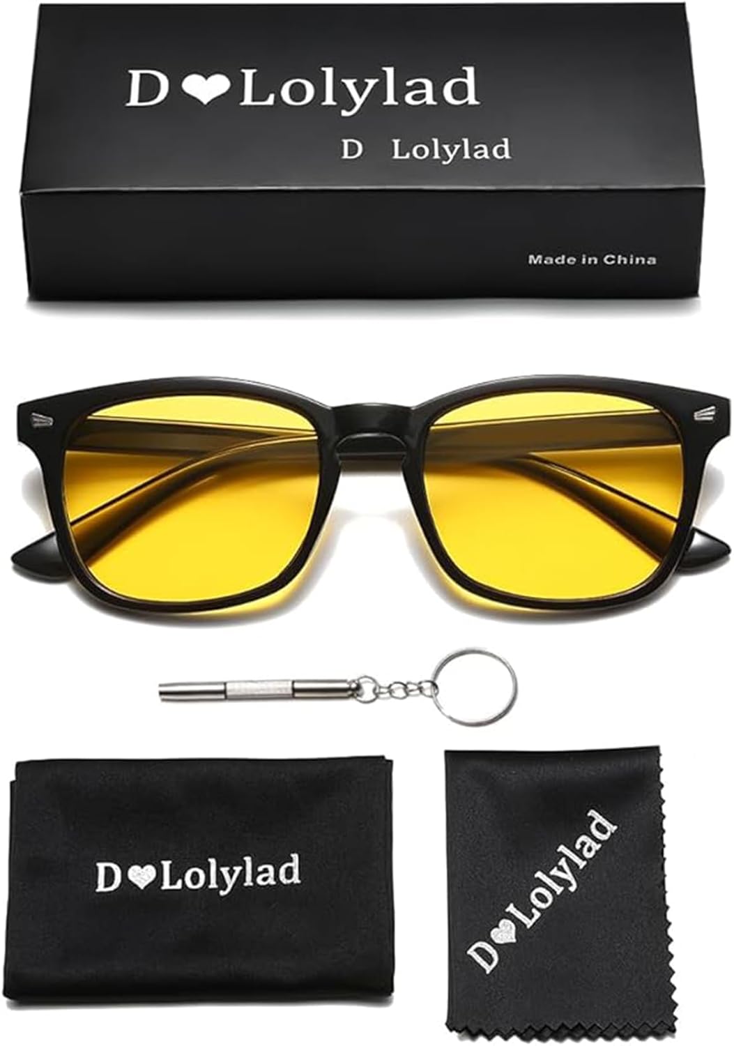 Night Driving Glasses for Women Men - Polarized Anti Glare Yellow Lens Glasses HD Night Vision Glasses - Image 6