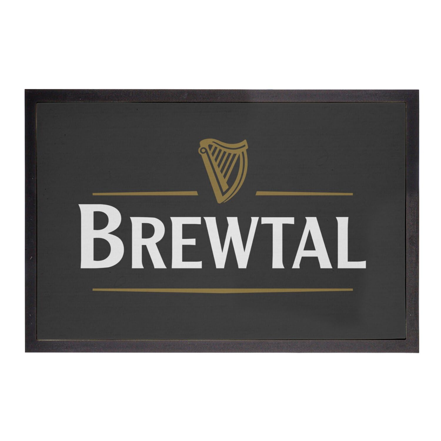 Paillasson bière brune Brewtal tapis d'entrée pour cuisine et espace bar pub