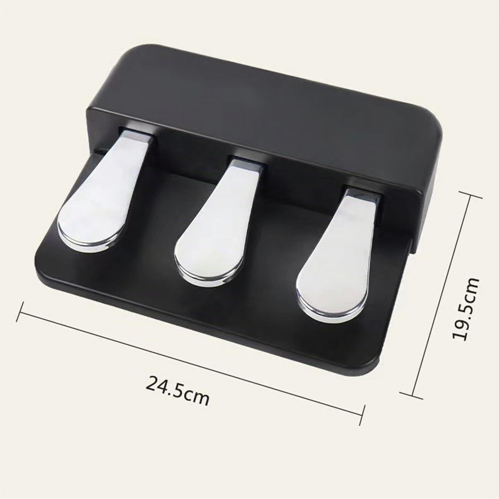 predolo Pedalera de 3 Pedales, Accesorios para Pianos Digitales Y Teclados.