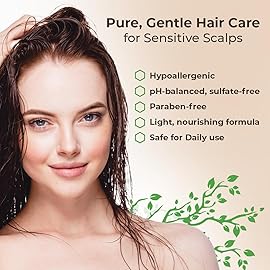 Wild Naturals Eczema & Psoriasis Shampoo - Anti-Dandruff Relief for Dry, Itchy Scalp - Hypoallergenic, Fragrance-Free Formula for Sensitive Scalp