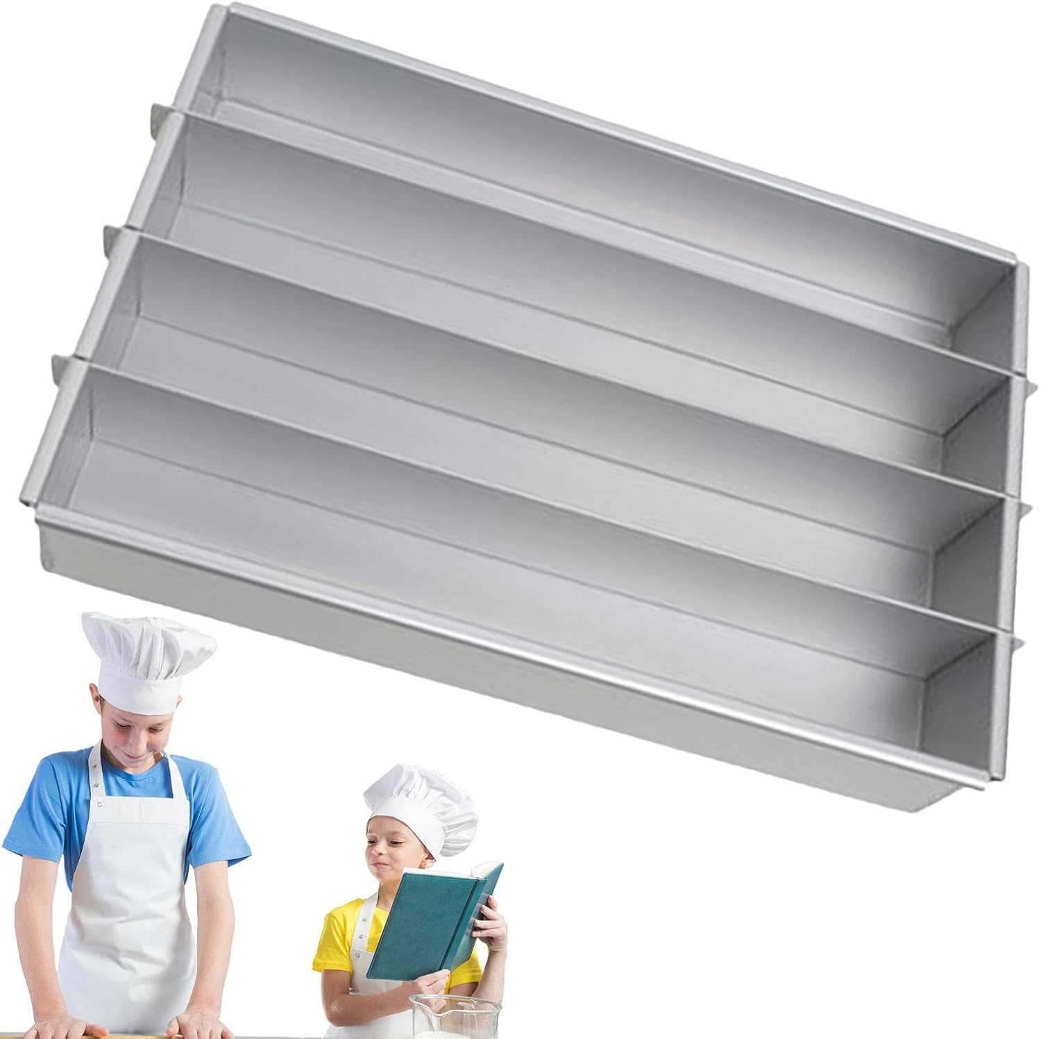 Cake Pan with Dividers,Multi Size Aluminium Battenberg Cake Tins