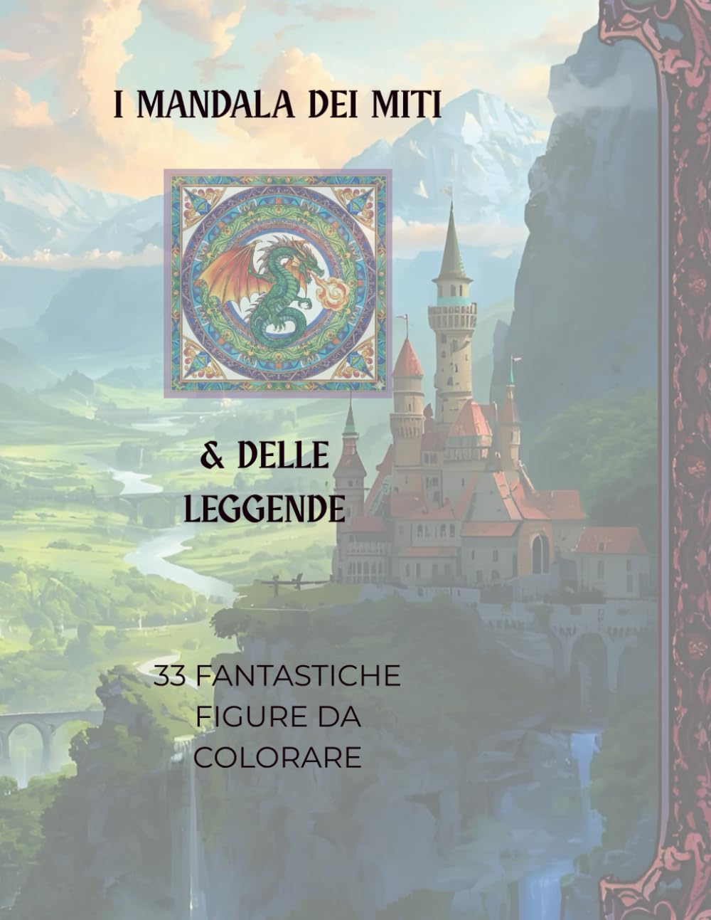 I MANDALA DEI MITI E DELLE LEGGENDE: 33 FANTASTICHE FIGURE DA COLORARE ISPIRATE AL MONDO DELLA MITOLOGIA CLASSICA E DELLA FANTASIA (I MANDALA DEI MILLE MONDI)