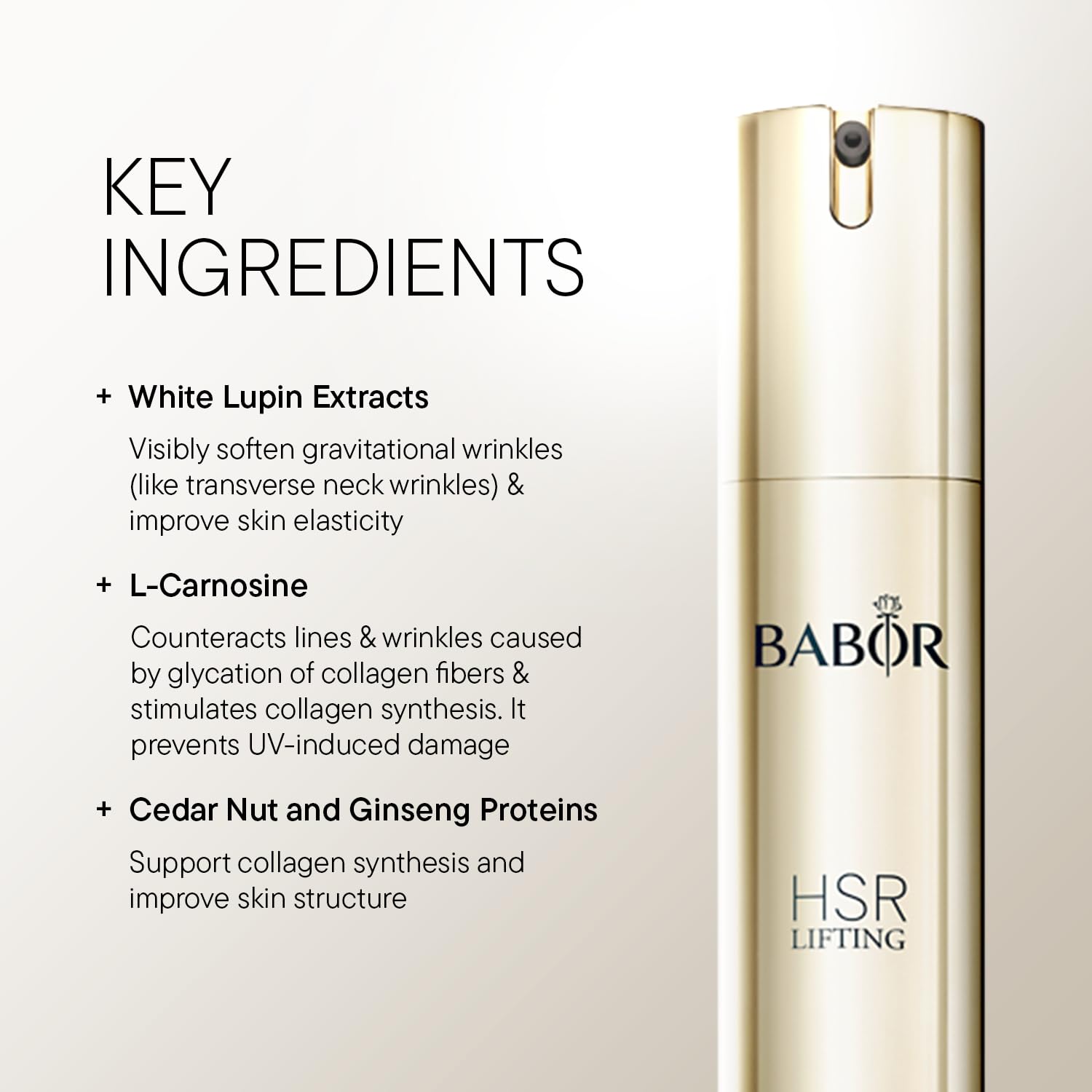 BABOR HSR Lifting Neck and Décolleté Cream | Luxurious Anti Aging Cream to Minimize Lines and Wrinkles | Evens Skin Tone, Reduces Hyperpigmentation | Tightening for Lifting | Clean and Vegan