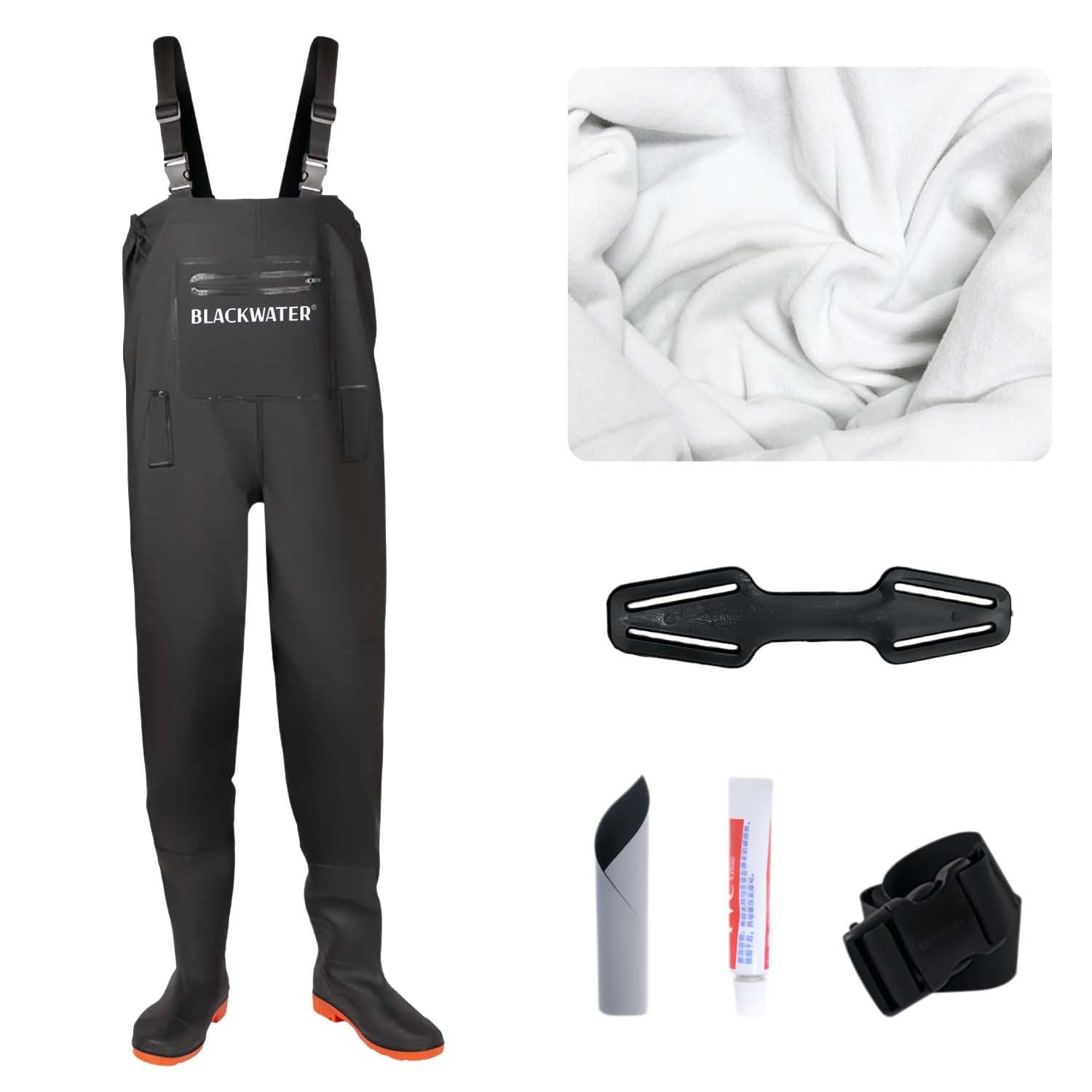 Pesca petto Trampolieri Taglie 8 9 10 Impermeabile Fly Nero Stivali Foderato Termico Floccato Foderato Caldo Isolato Stagno Auto Wsh Power Washing Nero Con Welly Welly Stivali Gomma PVC Caccia
