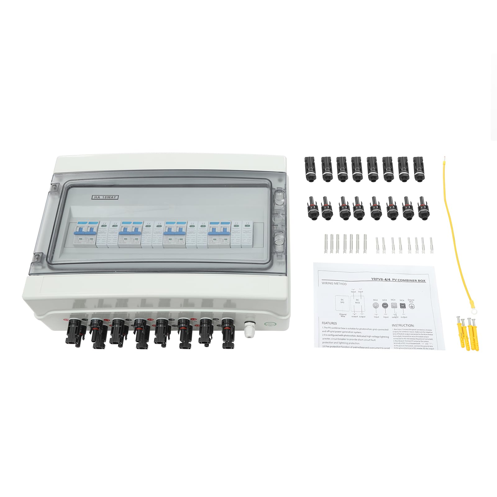 Interruttore di separazione PV DC IP65 impermeabile protezione da sovratensione sovraccarico fulmine IK10