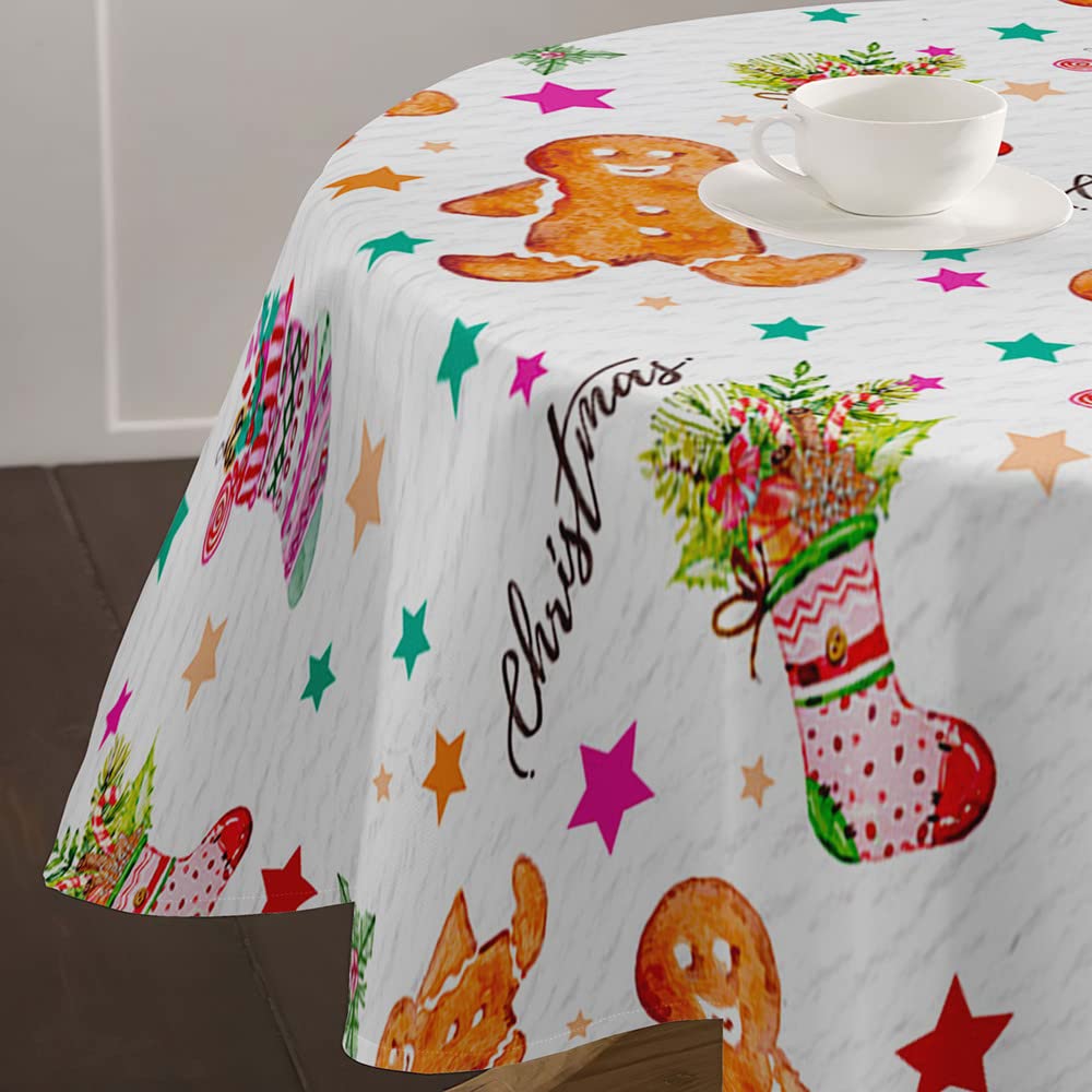 Morbuy 3D gemonteerd rond tafelkleed voor ronde tafel, mandala ronde