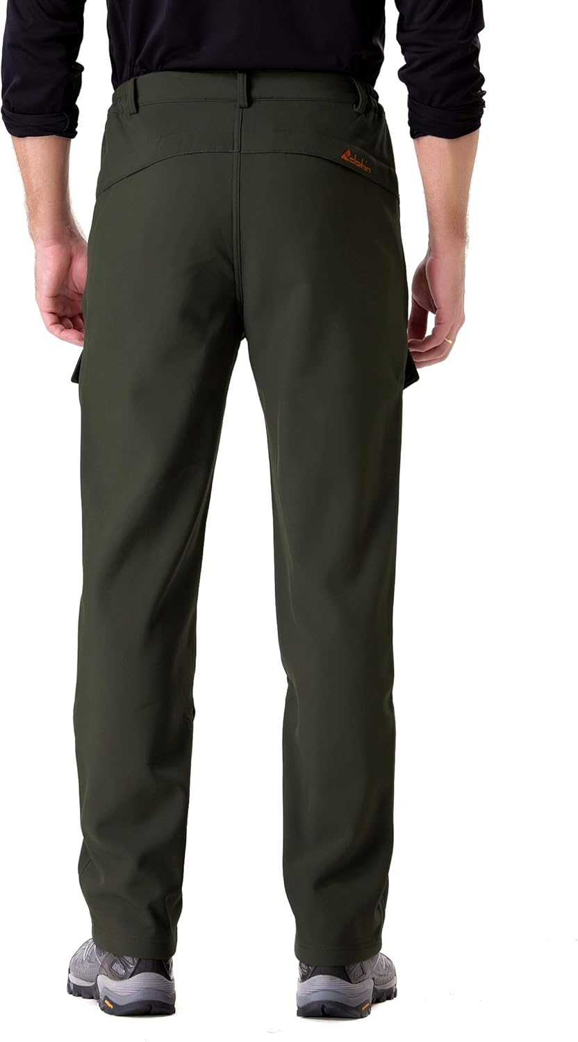 clothin Men's Insulated Pants Fleece Lined Snow Pants Softshell Water and Wind-Resistant - Image 4