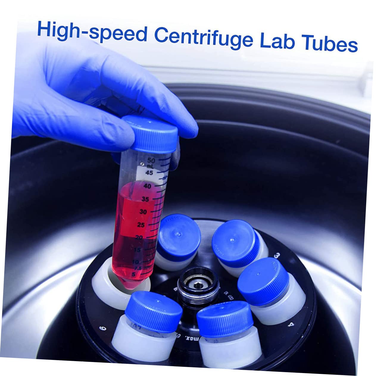 PLAFOPE 50 Pcs Cono De Tubo Centrífugo Tubo Científico Tubo De Ensayo Cónico Tubos De Experimentación Tubo Graduado Tubos De Centrífuga De Ciencia El Plastico Tubo Plástico Con Escala