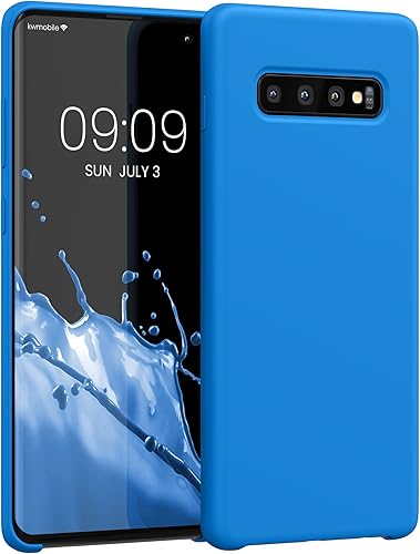 Miniatura 186 de kwmobile Funda Compatible con Samsung Galaxy S22 - Funda de teléfono de silicona TPU con acabado suave - Rojo Ruibarbo Piedra antigua,Azul