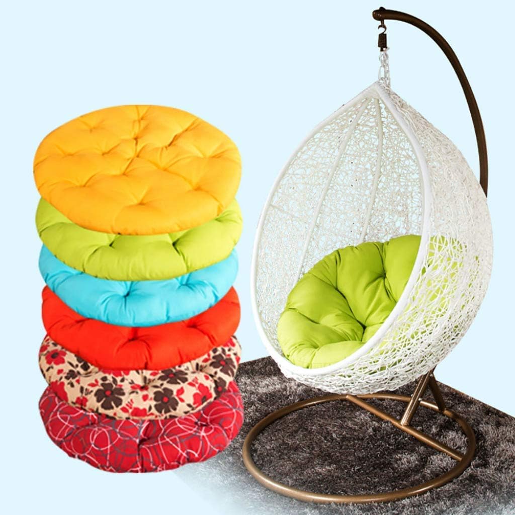 Flying Arrow Polyester Designer Cushion for Hanging Basket Chair Swing with Sofa Cloth (Green(Round))