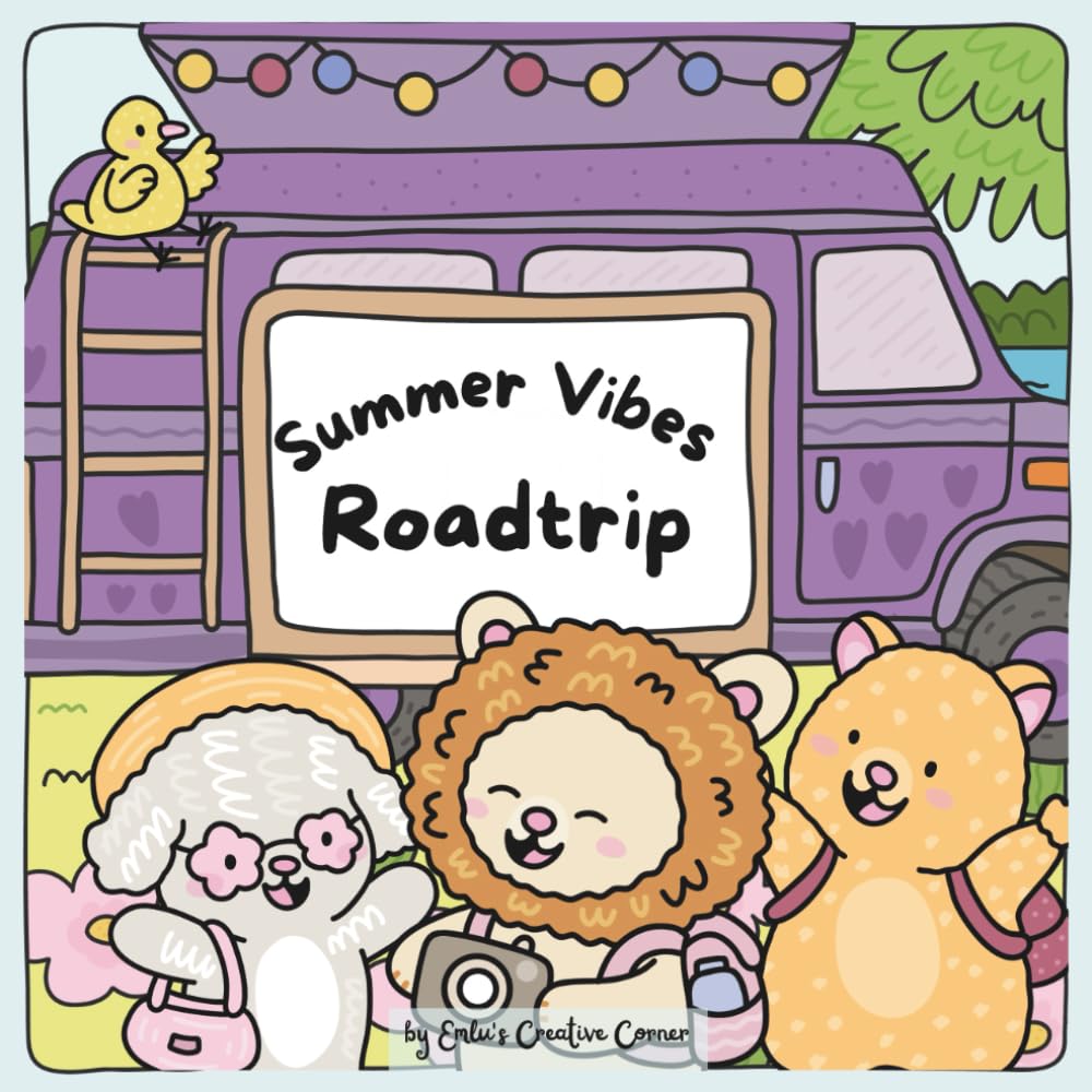 Summer Vibes - Roadtrip: Just start coloring and get into the holiday spirit!