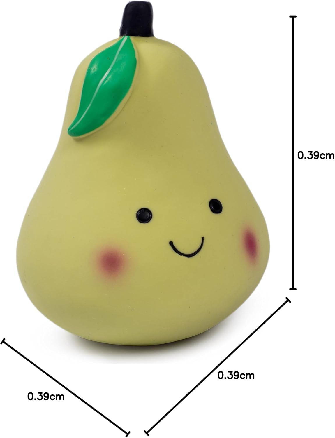 Petface Latex Pear Soft Chew Dog Toy, Large