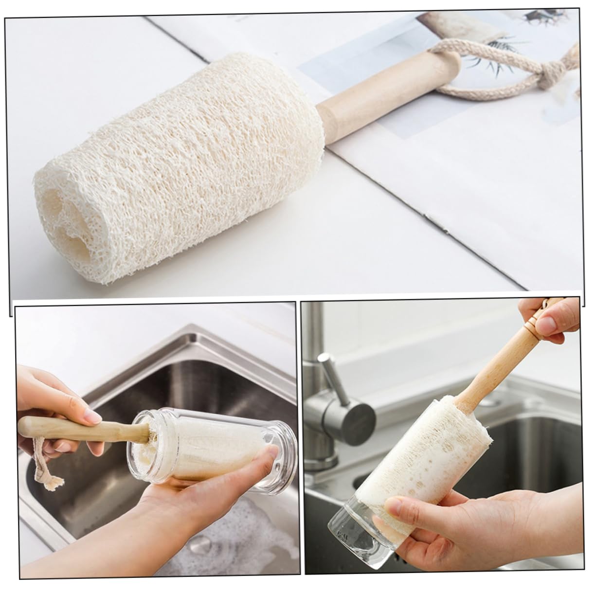 Ciieeo Lot De 5 Brosses À Bouteille Réutilisables Brosses À Vaisselle À Tasse Avec Matériau Doux Pour Un Nettoyage Facile De 3 Pièces X 5