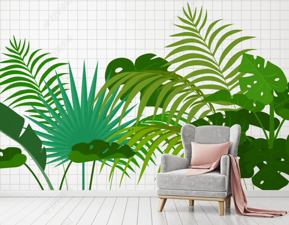 Papier peint intissé plantes vertes : grand format premium - 3