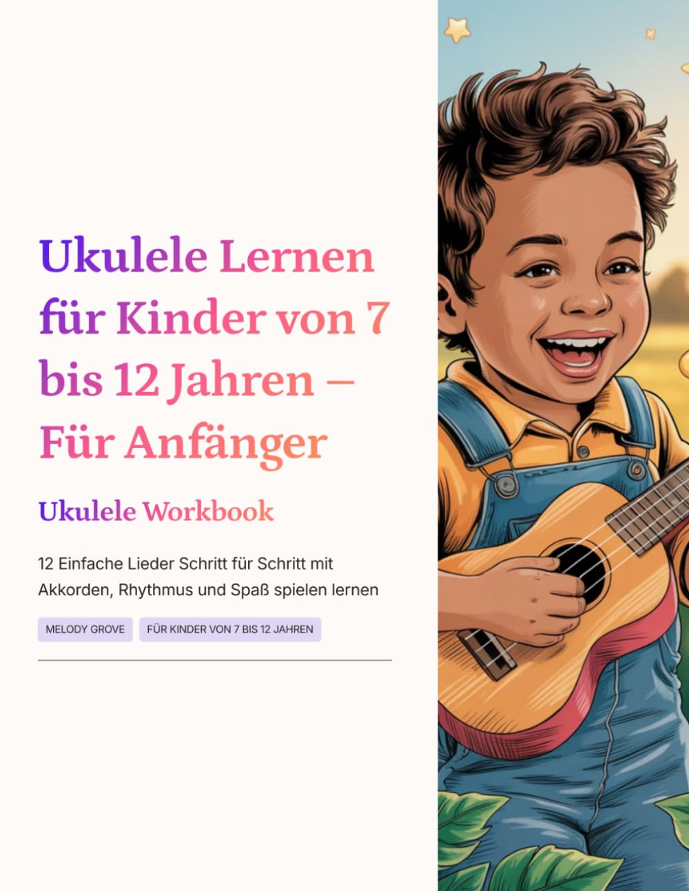 Ukulele Lernen für Kinder von 7 bis 12 Jahren – Für Anfänger: 12 Einfache Lieder Schritt für Schritt mit Akkorden, Rhythmus und Spaß spielen lernen