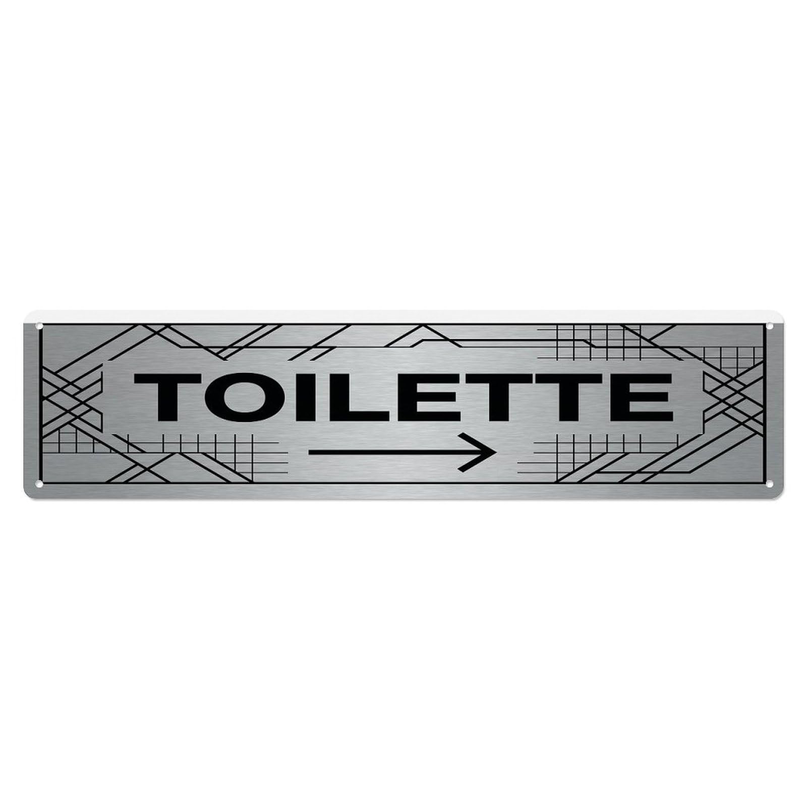Industrial Cool Workshop Lavatory Toilet(WC) Door Metal Tin Sign Plaque Wall Decor for Cafe, Club Bar, Office, Home Garden Metal Poster 4x16Inch
