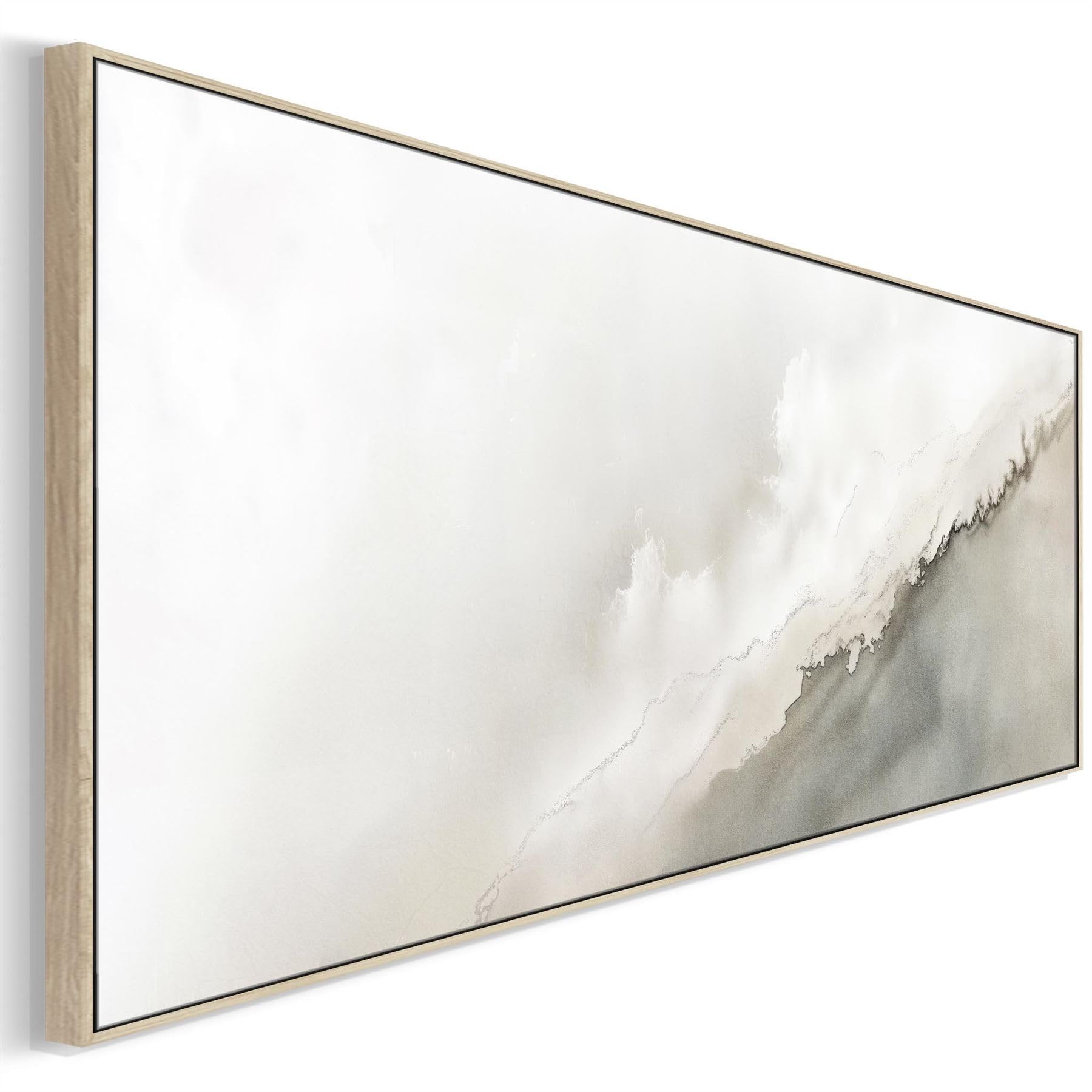 Wallfillers Bedroom Wall Art above Bed Wide Neutral Taupe Panoramic (143 x 52cm)