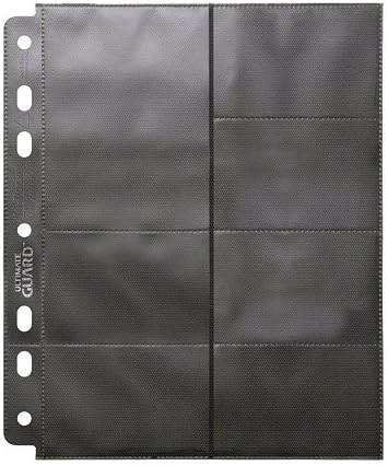 Pages 14 Pocket Stand Card Sleeves 10 Piece, Black, Mini