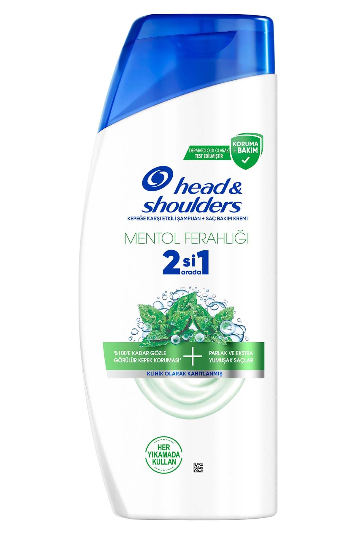 Head & Shoulders Mentol Ferahlığı 2'si 1 Arada Kepeğe Karşı Etkili Şampuan 625ml