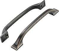 Vista 14 de KOOFIZO - Paquete de 10 tiradores de gabinete de cocina de latón antiguo de 3 pulgadas, manijas vintage de gabinete de latón, herrajes de gabinete