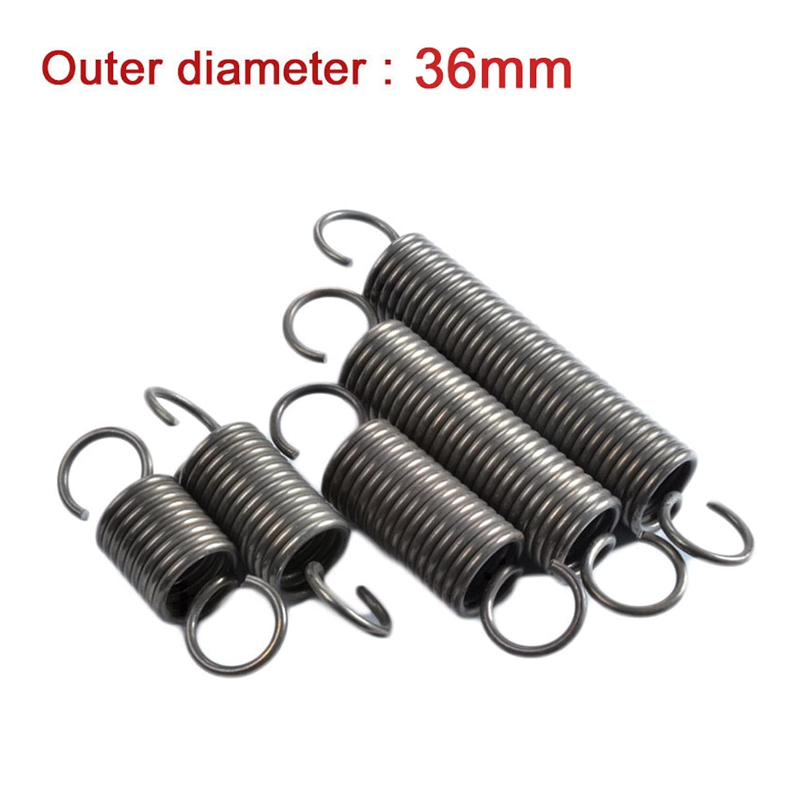 Sostituzione Della Molla Di Tensione 1 Pcs Estensione Di Tensione a Molla 65 Mn Materiale in Acciaio Estensione Diametro Del Filo Della Molla 4,0 Mm Diametro Esterno 36 Mm Lunghezza 100 Mm-500 Mm/36Mm
