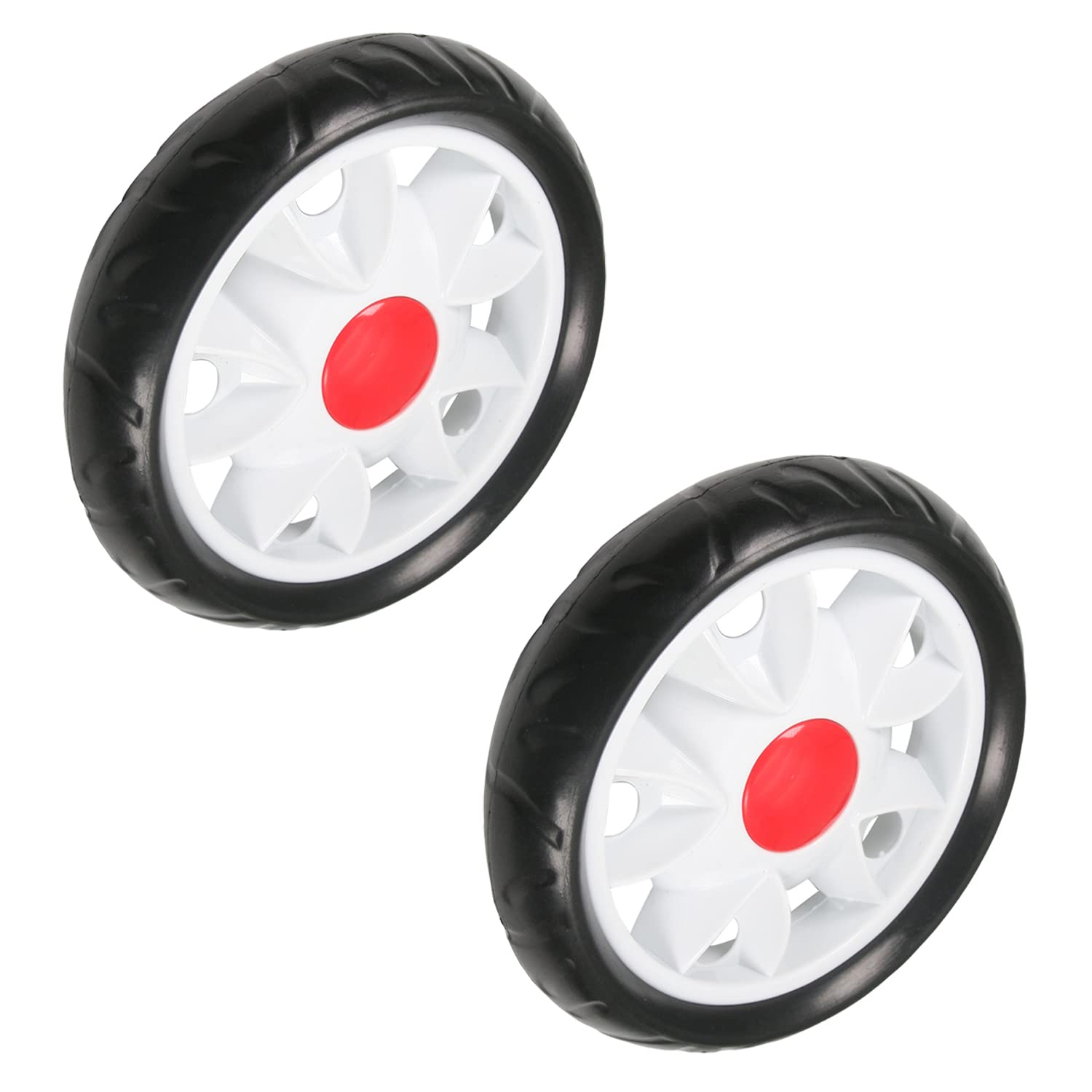 LODDEYEE 2Pcs Stroller Wheel, 170mm x 35mm Single Wheel, Plastic Wheel Replacement for Stroller and Pet Stroller (Color : 2-Pack, Size : 170mm Dia), 64432