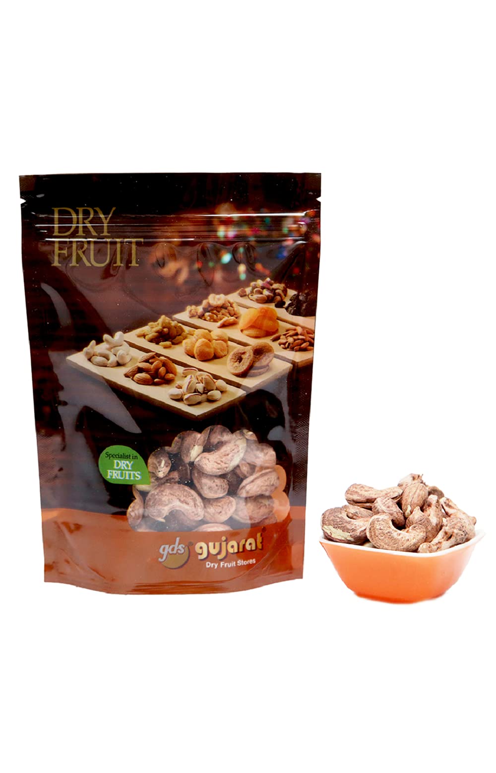 Gujarat Dry Fruit Stores Premium White Cashewnut(Kaju) Goa with Shell, Crunchy Natural Cashew, Rich in Protein & Fiber, Nutritious and Delicious Nuts, Healthy Snacks, Plain Kaju, 750 G(250 G x 3 Pack) (B095KFZHR7) Amazon Price History, Amazon Price Tracker