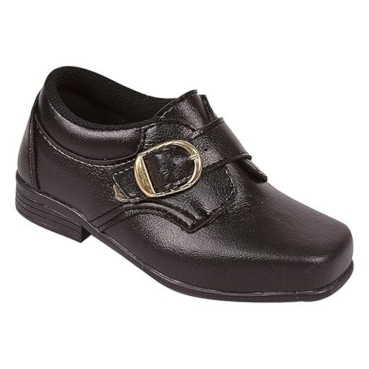 Sapato Social Infantil Menino Fivela Preto