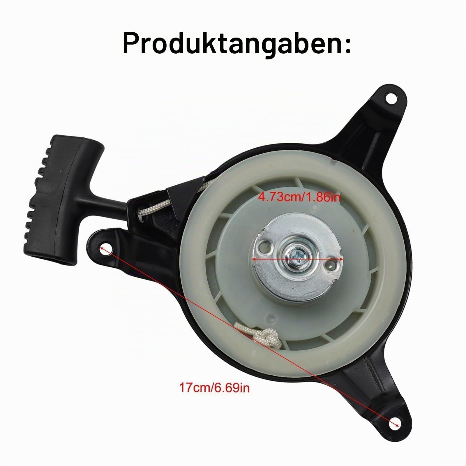 Seilzugstarter für Honda HRB475 HRB535 HRD535 HRD536 HRH536 HRM535 Rasenmäher, Seilzug Starter