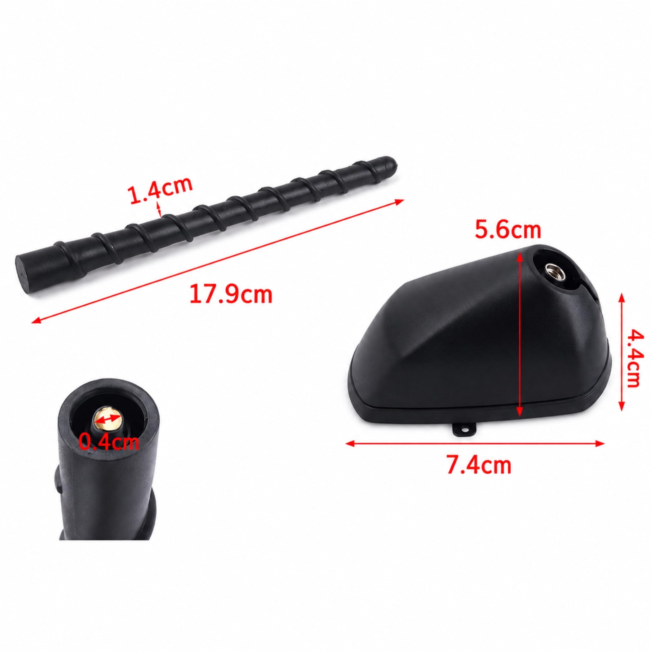 R15CS Stabantenne – Externe Dachantenne für Auto, AM/FM Radio für Hyundai, Toyota, KIA – Optimale Empfangsqualität für FM Radio | Ersatzantenne für Autoradio, AM/FM Empfang, einfache Montage, passend für viele Hyundai-, Toyota- und KIA-Modelle