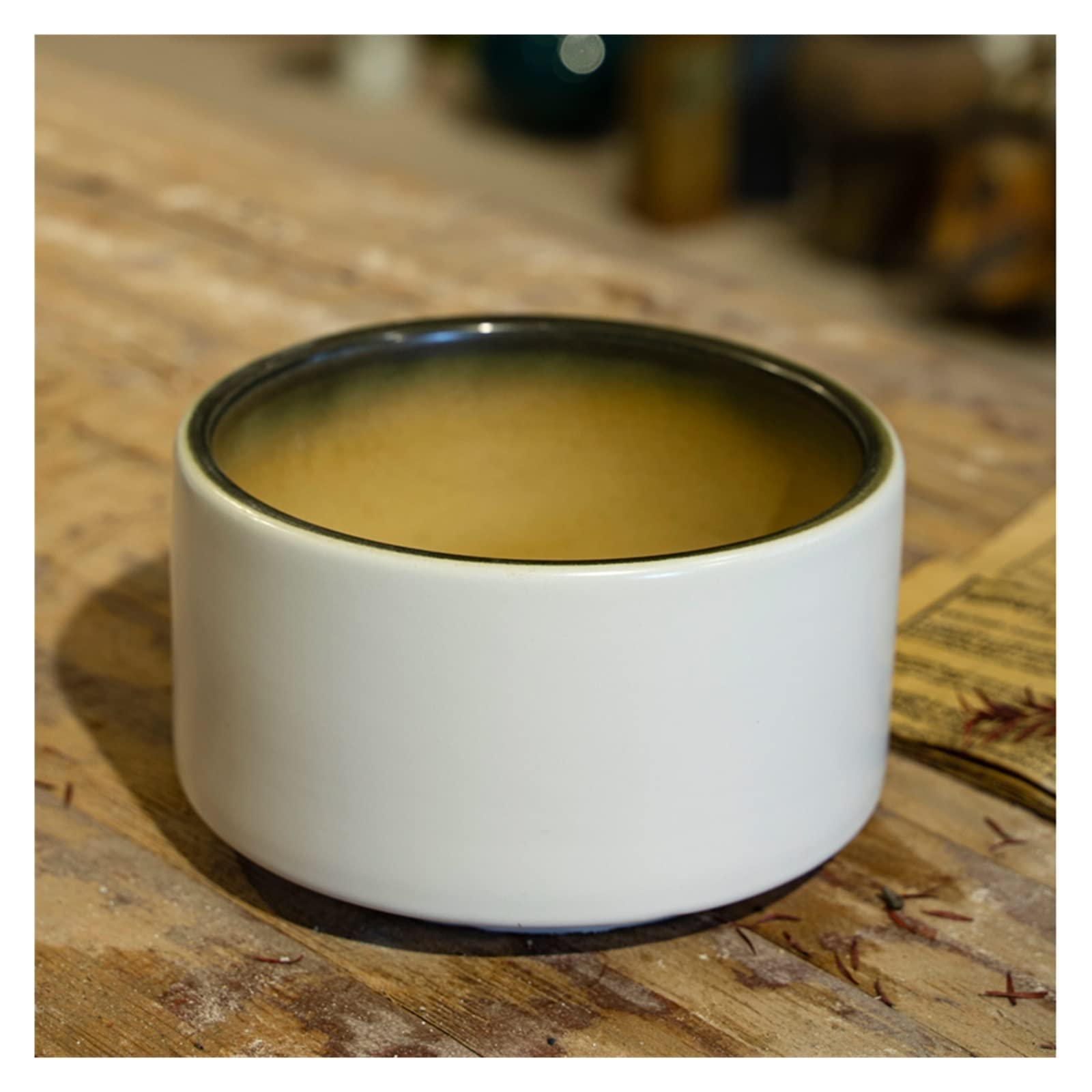 Doniczka na rośliny doniczkowe, doniczka na sukulenty, biała mini doniczka ceramiczna 4,3 cala, porcelanowa doniczka cylindryczna z otworem drenażowym