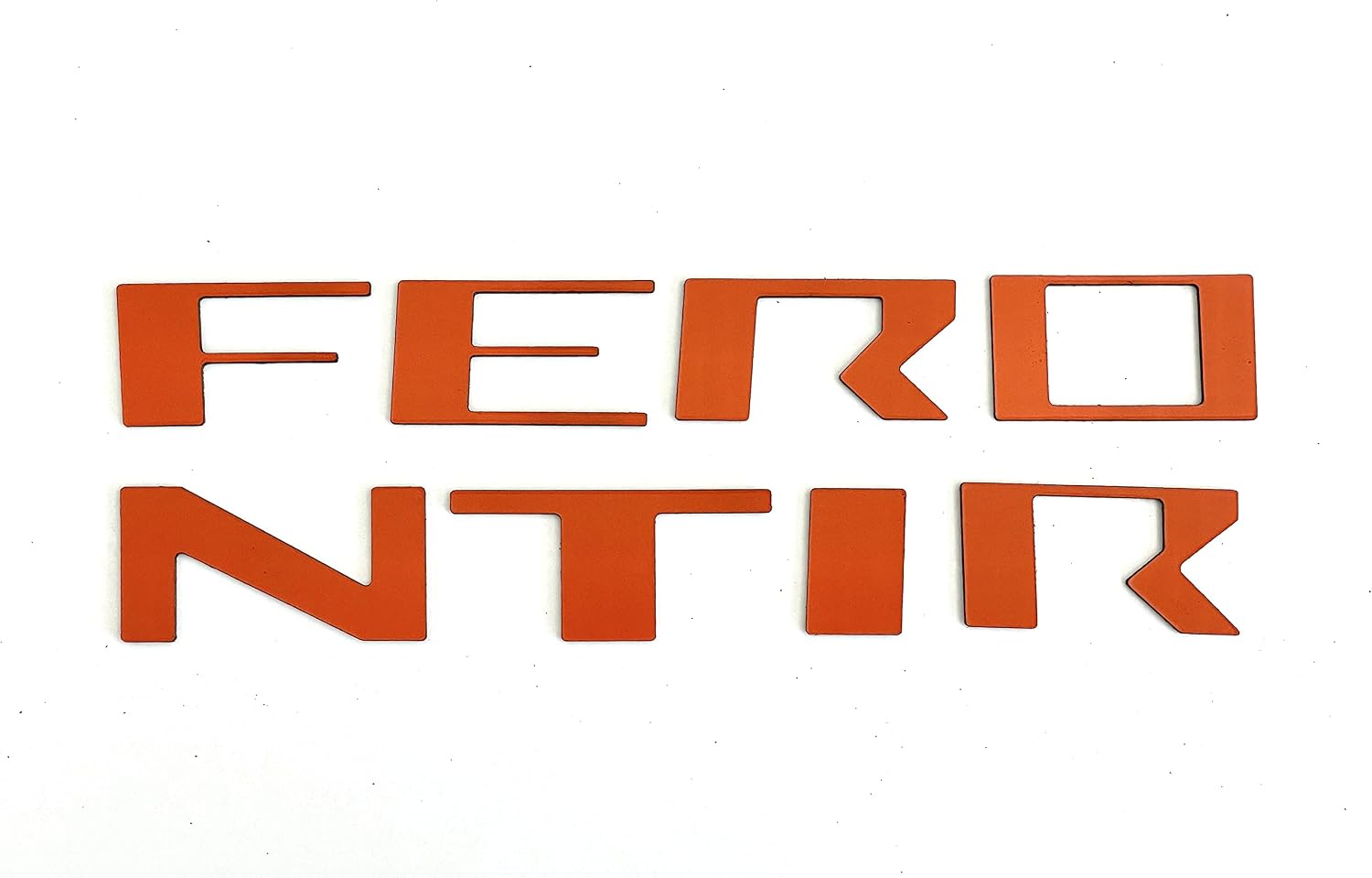 Front Grill Letters Compatible with Frontier 2022-Up ABS Plastic Inserts NOT Decals (Orange)